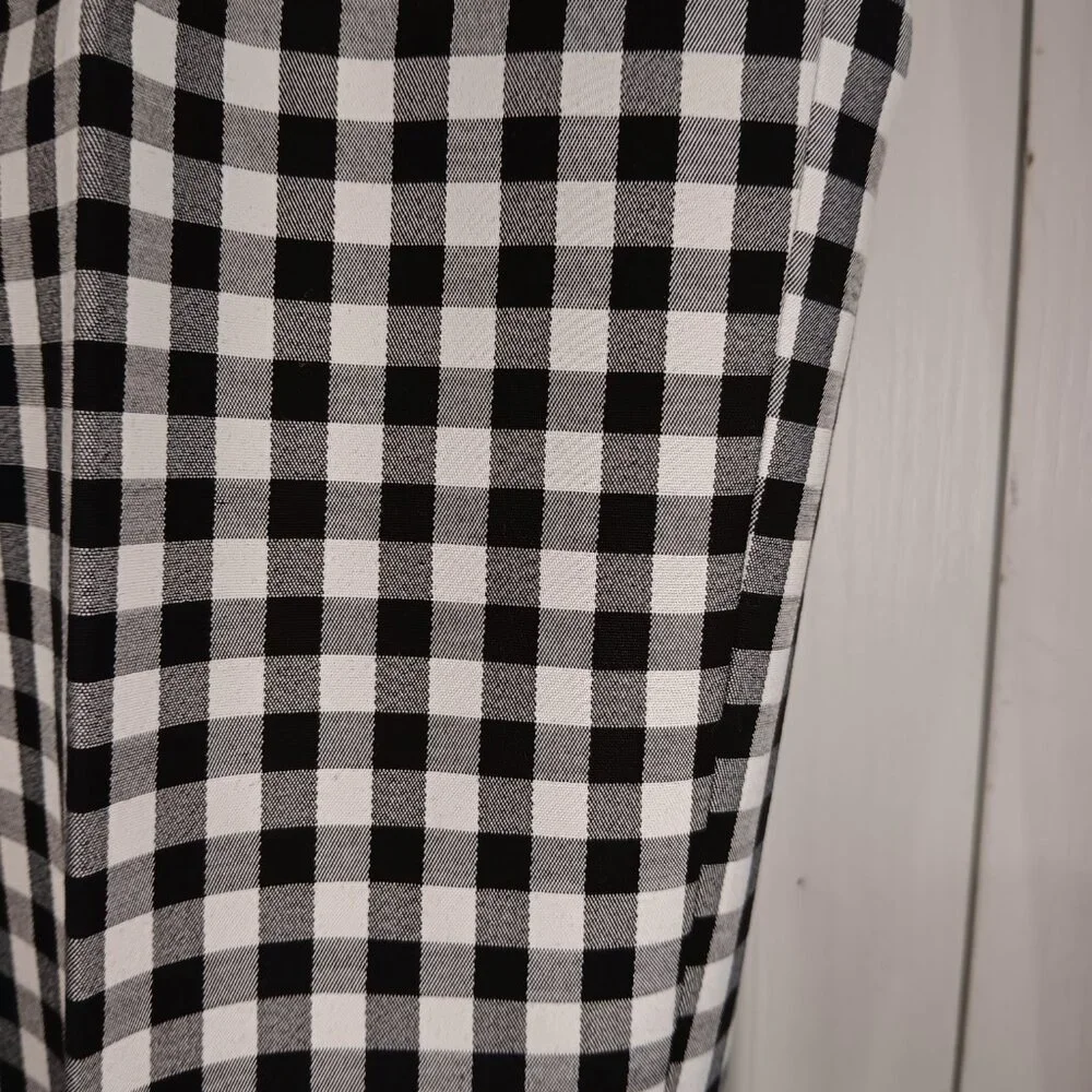 Talbots Pre-Owned Black and Ivory Hampshire Ankle Pants Size 4 Petite - Picture 6 of 13